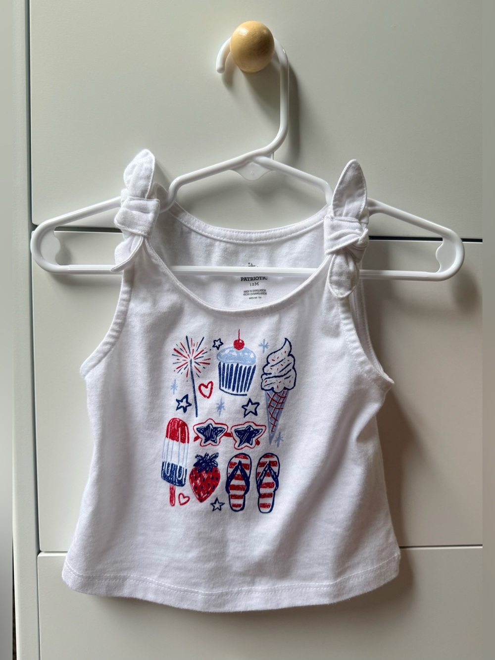 Way To Celebrate Fourth of July knot tank top